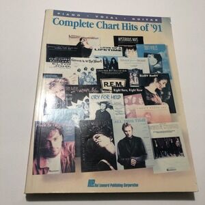 Complete Chart Hits of 91 .Songbook Notenbuch .Piano Vocal Guitar PVG